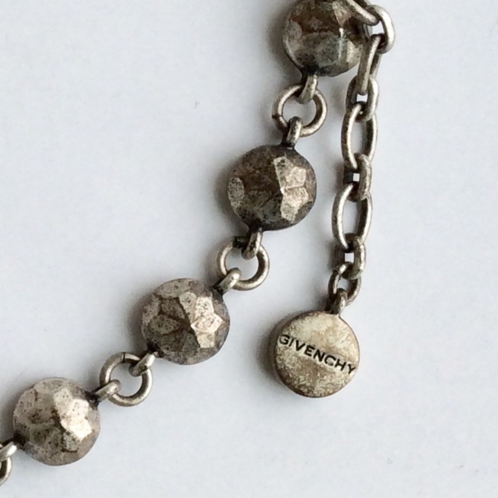 Givenchy Silver Drape Bib Necklace - image 4